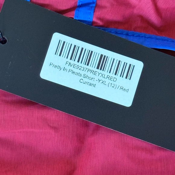 NWT Five The Label Dancewear Pretty In Pleats Short - Red Currant size YXL (12) - Picture 2 of 7